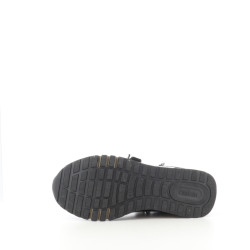 Baskets basses en cuir noir
