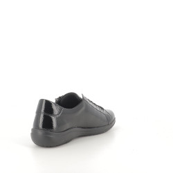 Baskets noires en synthétique vernis Remonte