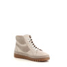 Baskets Hautes Grises en Cuir