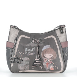 sac Anekke marron et bordeaux