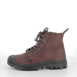 Chaussures Montantes Palladium en cuir marron