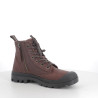 Chaussures Montantes Palladium en cuir marron