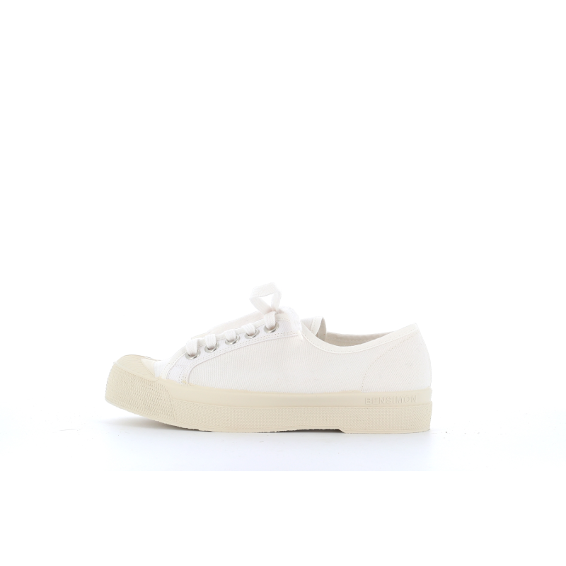 basket blanche en toile