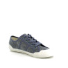 baskets basses bleu gris en toile
