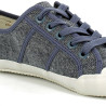 baskets basses bleu gris en toile