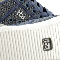baskets basses bleu gris en toile