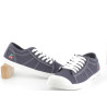 baskets bleu indigo Le temps des cerises