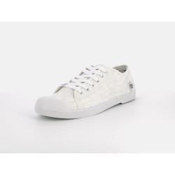 basket dentelle blanc cassé