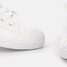 basket dentelle blanc cassé