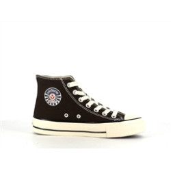 Basket montante kaki en toile