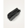 Sac trotteur noir avec bandoulière zèbre