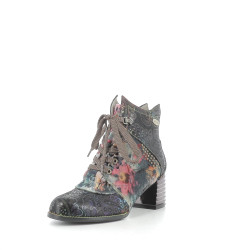 Bottines à Motifs Fleuris