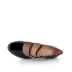 escarpins décoltés Karston Nickie noir vernis