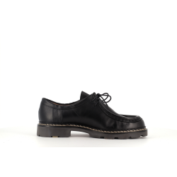 derby noir en cuir