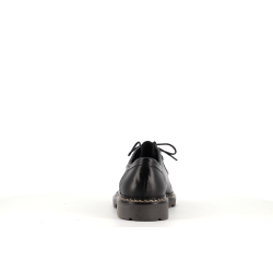 derby noir en cuir