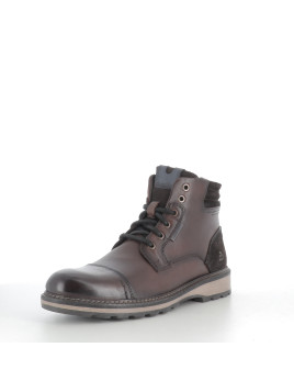 Bottines marron en cuir