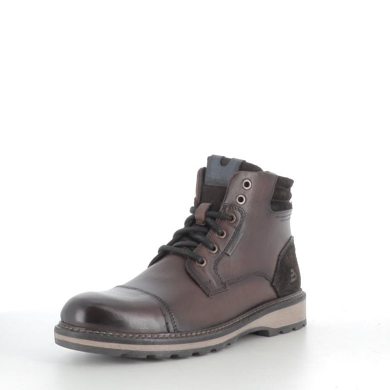 Bottines marron en cuir