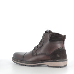 Bottines marron en cuir