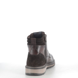 Bottines marron en cuir