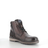 Bottines marron en cuir