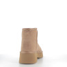 Bottines beiges en cuir