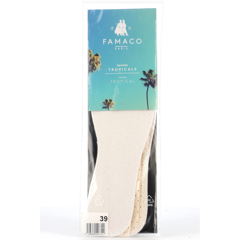 Semelles eponge tropicale t45