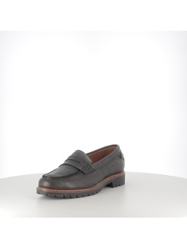 Mocassins Noirs et dorés Carista