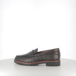 Mocassins Noirs et dorés Carista