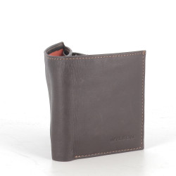 portefeuille en cuir marron