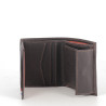 portefeuille en cuir marron