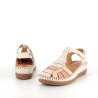 Sandales en cuir beige Pikolinos