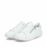 Chaussures à lacets blanches en cuir
