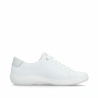 Chaussures à lacets blanches en cuir