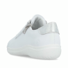 Chaussures à lacets blanches en cuir