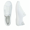 Chaussures à lacets blanches en cuir