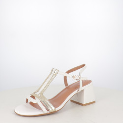 Nu-pieds à Talon metamorf’ose Blanc