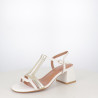 Nu-pieds à Talon metamorf’ose Blanc