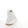 Basket Haute Rieker Blanche à Motif Fleuri