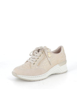 Basket Basse Rieker Beige à Motif