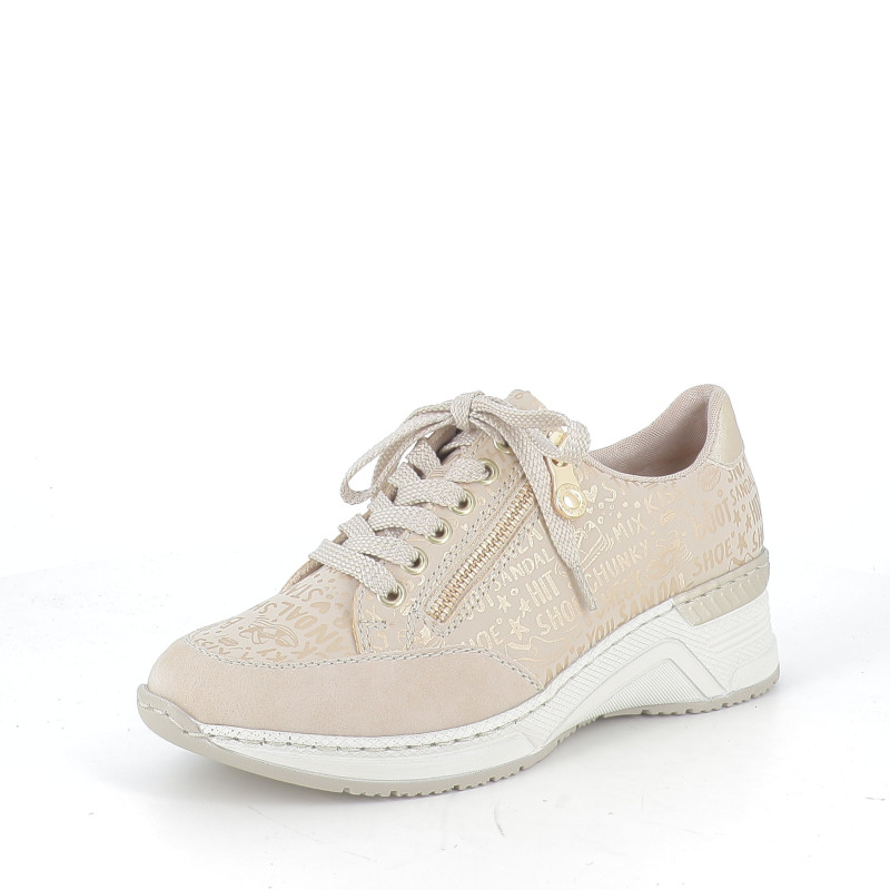 Basket Basse Rieker Beige à Motif
