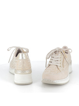 Basket Basse Rieker Beige à Motif