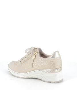 Basket Basse Rieker Beige à Motif