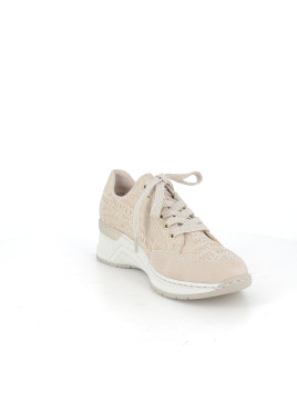 Basket Basse Rieker Beige à Motif