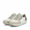 Baskets basses beiges et kaki