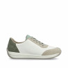 Baskets basses beiges et kaki