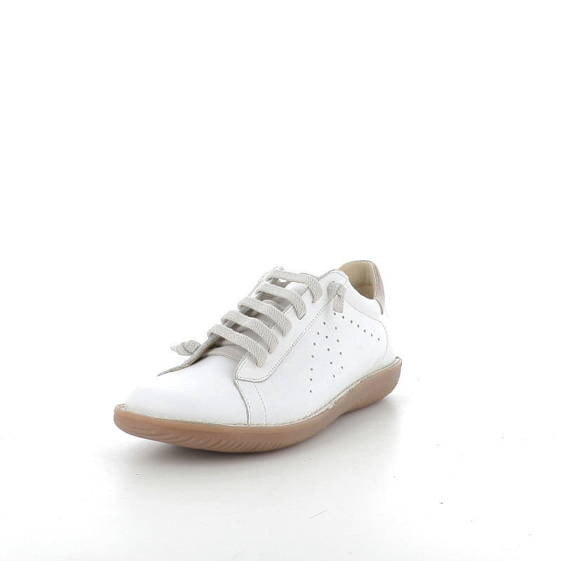 Baskets basses blanches en cuir