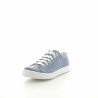 Baskets basses en cuir couleur jean