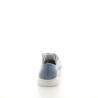 Baskets basses en cuir couleur jean