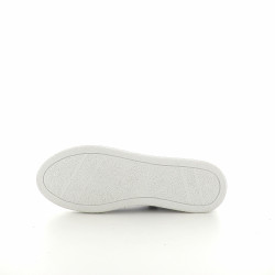 Baskets basses en cuir couleur jean