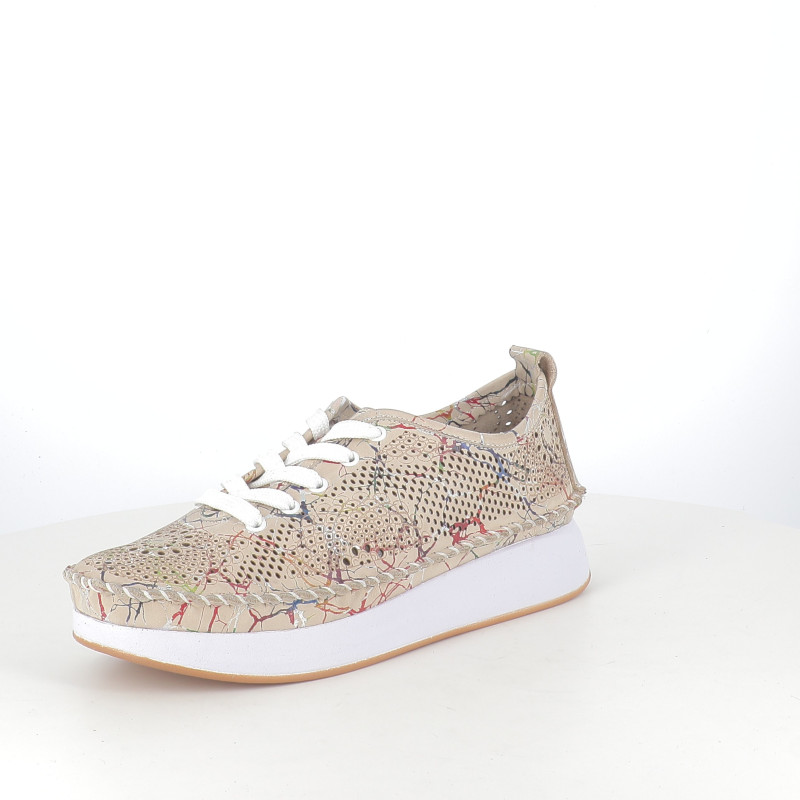 Pedro Torres Basket Basse Beige Multicolore